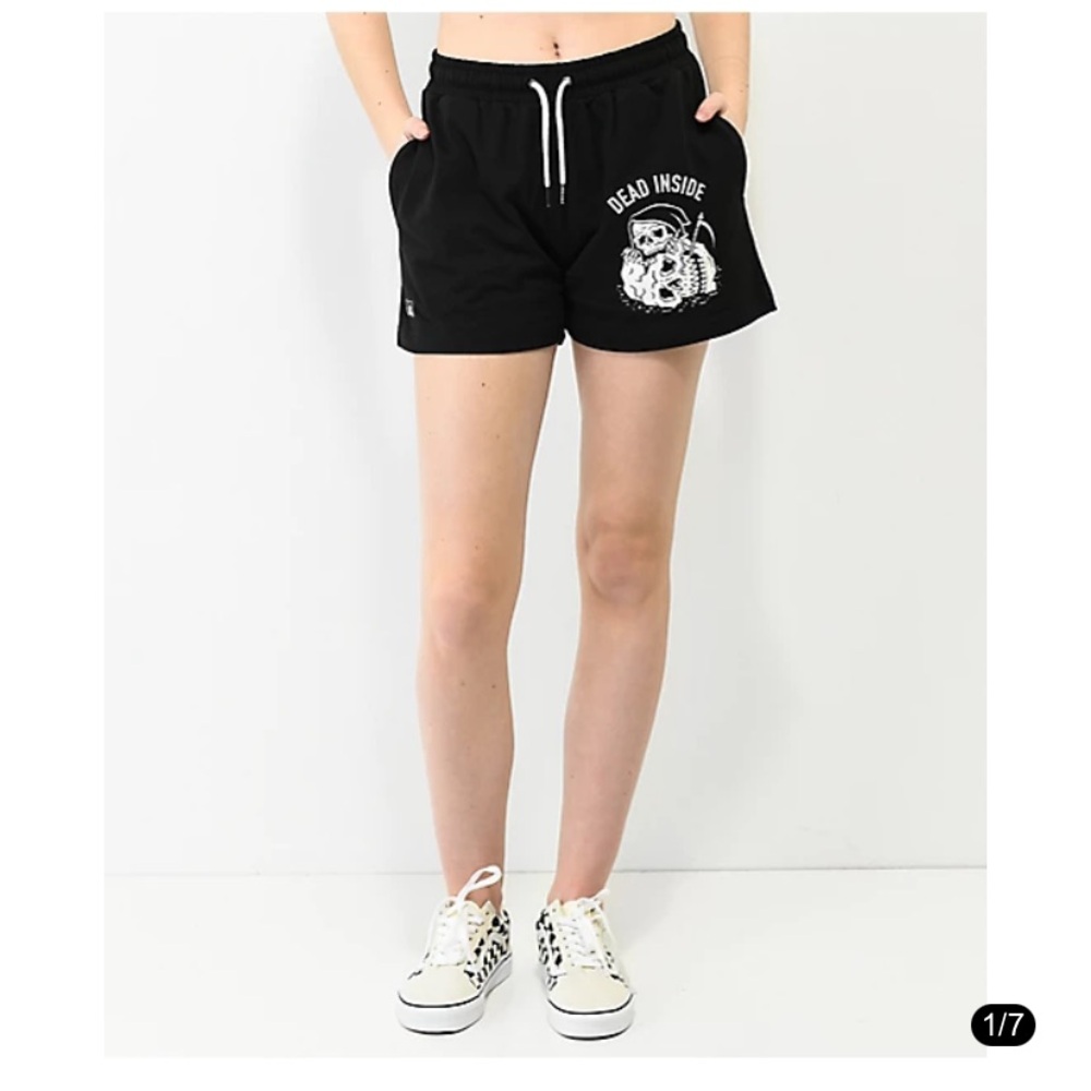 Lurking Class by Sketchy Tank Dead Inside Black Sweat Shorts